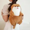 50cm Sea Otter Plush Backpack Cartoon Cute Plush Toy Soft Stuffed Animal Shoulder Bag for Kids Girls Birthday Gifts 240105