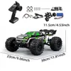 1 16 Skala Stor RC 50KMH Hög hastighet RC Toys för pojkar Remote Control Car 24G 4WD Off Road Monster Truck 240105