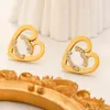 Designer Stud Earring Fashion Classic Style Women Crystal Gold Plated Earrings smycken Tillbehör