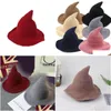 Party Hats Halloween Easter Witch Hat Diversified Along The Sheep Wool Cap Knitting Fisherman Female Fashion Pointed Basin Bucket New Dhs0Z