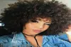 NOUVEAU la coiffure doux cheveux brésiliens africain Ameri courte crépus bouclés perruques Simulation cheveux humains afro bouclés wig5654428