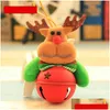 Christmas Decorations Tree Ornament With Bell Santa/Snowman/Reindeer/Bear Pendant Xmas Decoration Kids Gifts Drop Delivery Home Gard Dhnuf