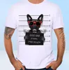 Nowy przylot 2020 Summer Fashion French Bulldog Dog Police Dept Funny Design T Shirt Men039s Wysokiej jakości psa Tops TEES3626674