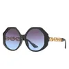 Óculos de sol oversized irregular hexágono óculos de sol pernas ocas marca designer óculos para feminino gafas oculos óculos de sol t220922760