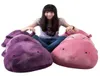 Dorimytrader Jumbo Soft Cartoon Hippos Plush Toy Peute Giant Animal Hippo Toy Pillows for Childrenギフト装飾63インチ160cm DY68132786