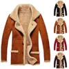 Płaszcz z kurtką męską Zwykła odzież uliczna zagęszcza zniszczenie zimowego trwałego imitacji skóra 240106