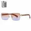 20% de réduction sur la vente en gros de lunettes de soleil nouvelle mode sans cadre 3013 INS style polyvalent rue photo boîte lunettes de soleil