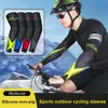 Грелки для ног Защитное снаряжение 1 пара Рукав для велоспорта Ледяной шелк Охлаждение велосипеда Чехол на руку для велосипеда Манжета Дышащий солнцезащитный крем Защита от ультрафиолета Беговая грелка для рук YQ240106