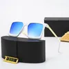 2024 New Fashionable Large Frame Square Color Film Sunglasses Male and Female Couple Sunglasses Driving Slim Sunglasses