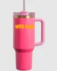 Stanleiness US US AANDAAD Holiday Red Tumbler Quencher H20 40oz roestvrijstalen tuimelaars Cups Siliconen Handgreep Winter Pink Tagret Red Car Mokken Watermelon Moonsh Rtuw