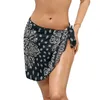 Bancola corta con bikini per bikini coperta di costumi da bagno da donna Wrap Shirt Cage Beach Wear