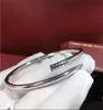 Moda Ouro Prata Preto Titânio Aço Prego Pulseira Bangle Inlay Diamante Parafuso Cuff Pulseiras Mulheres Homens Amor Jóias Presente 16 193529257