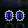 20 styles choix à la mode laboratoire diamant boucle d'oreille placage 925 boucles d'oreilles de mariage en argent sterling pour les femmes bijoux de mariée cadeau