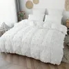 Artisanat de haute qualité avec Furball, ensemble de housse de couette pour lit Double, 220x240, parure de lit King Size tuftée, couette et taie d'oreiller, 240105