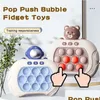 Jogadores de jogos portáteis Eletrônico Quick Push Pop Console Press Fidget Brinquedos Bubble Light Up Pushit Presente Crianças Adts Aniversário Dr D Dh39J