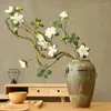 Flores decorativas de alta qualidade simulação azaléia flor artificial seda sala de estar decoração casa arte floral