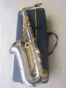 Saxofone júpiter jas1100sg alto eb, saxofone de latão banhado a prata, corpo dourado, instrumento musical, e-flat sax com estojo