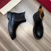 Designerskie buty męskie buty Wysokiej jakości skórzane skórzane buty klasyczne buty w stylu zimowe jesienne buty śnieżne nylonowe płótno kostki koronkowe buty 07