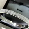 Designer Cartres Bracelet S925 Sterling Silver Full Diamond Sky Star with Advanced Sense Inlaid Flash Simulation Live Broadcast Exclusive Unlabeled 5ELB E06A