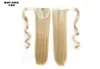 22 cala długie proste syntetyczny kucyk kucyk ogon ogon Fałszywe włosy przedłużenia do włosów Fairy Tail Spins 4168917