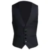 Men Vest Sleeveless Casual Business Blazer Elegant wedding groomsmen costume Male Gift 240105