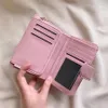 portefeuille de designer court rose petit porte-cartes de luxe mini sac à main femme portefeuilles pour hommes porte-monnaie design pochette à fermeture éclair véritable cuir de vachette mini pochettes