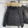 Highend luxo masculino jaqueta casual de comprimento médio parka gola de pele de raposa inverno à prova de frio 240105