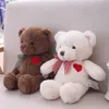 1 pc 3550 cm belle ours en peluche jouets en peluche ours mignon avec coeur poupée filles Valentines cadeau enfants bébé noël Brinquedos 240105