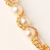 Belts Gorgeous Pearl Waist Chain For Women Banquet Prom Ladies Skinny Dress Belt F0T5