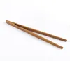 Natural Bamboo Tea Clip Handmade Tea Tweezer Chinese Wooden Kongfu Tea Tools Multifunction Bacon Salad Sugar Food Toast Tongs HHA39290176