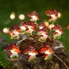 Гирлянда в форме гриба, маленькая грибная сказочная лампа на батарейках, гирлянда из медной проволоки, подходящая для украшения садового фестиваля, рождественские украшения.