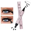 2 en 1 aile Eyeliner timbre liquide Eyeliner crayon Triangle joint Eye Liner chat Style timbre maquillage des yeux 2 stylos 240106