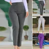 Pantalons pour femmes Pantalons pour femmes Costume respirant Coupe 3D Élégant Couleur pure Droite Vêtements féminins formels
