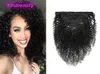 Brazylijski klip do włosów z dziewicy w perwersyjnym kręconym 120Glot Curly Clipin Hair Hair Extensions 100 Human Hair Natural Clor6713308