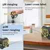 3 w 1 Laser Tape Mease Rangefinder 5M TAPE LANELER LANDER ODPERSICJA Inteligentna inteligentna elektroniczna linijka Building Building Meter 240105