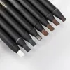 12PCS/Box Haozhuang Waterproof Eyebrow Pencil Brown Cosmetic Pen Natural Long-Lasting Tattoo Brush Makeup Set Beauty 240106