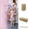 Buzlu dbs blyth bebek 16 bjd anime bebek eklemi gövde beyaz cilt mat yüz özel kombo kıyafet ayakkabıları dahil 30cm oyuncak 240105