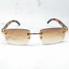 58% Color Wood Men Carters Drewniane okulary designerskie Męskie markę Vintage Luksusowe letnie odcienie okulary