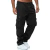 Pantaloni cargo da uomo Pantaloni estivi con cerniera elasticizzata in vita Pantaloni larghi Casual Multitasche Dritti Sport all'aperto da indossare 240106