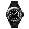 高品質の時計デザイナー腕時計メンズウォッチ豪華なカーボンブラックサファイアブラックダイヤモンドフィルムケース明るい防水スポーツラグジュアリー