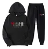 23 Tracksuit Mens Trapstar Track Suits Hoodie Basketball Football Rugby Tvådel med kvinnors långärmad hoodiejacka byxor CJG23080214GG4