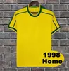 1998 Brasil Futbol Formaları 2002 Retro Gömlek Carlos Romario Ronaldinho 2004 Camisa de Futebol 1994 Brezilya 2006 1982 Rivaldo Adriano Joelinton 1988 2000 1957 2010 99