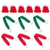 12 Pcs Mini Beanie Christmas Decor Knitted Hat Adornment Crafts Bottle Cover Decoration Yarn 230920