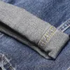 Jeans pour hommes Spring Straight Jean Splicing Design Stretchy Blue Loose Slim Fit Hip Hop Style Pantalon pour hommes Pantalon Vaquero Hombre
