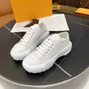 Bekende designer dames casual sport canvas schoenen grote merksterren dragen dezelfde stijl met low-end modeontwerp plus hoge dikke onderkant tonen hoge beenlengte