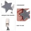 Esteiras de mesa 6pcs toalha de mesa em forma de estrela pesa pingentes com clipe para piquenique