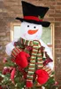 Decorações de Natal boneco de neve do topo da árvore Hugger Tree Dress Up Natal/Holiday/Winter Wonderland Party Decoration Ornament Supplies