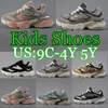 2024 Chaussures pour enfants Running Kids 9060 4y 5y Toddler Sneakers Designer Boys Girls Training Shoe Runner Sea Salt Workwear Rain Cloud Grey Black White Trainers