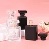 30ml/50ml square thick glass can be refilled with perfume bottle Acrylic cap Screw top spray pump Empty container of perfume bottle 230106