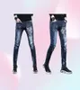 Nieuwe 2021 Merk Designer Gescheurde Jeans Mannelijke Wolf Hoofd Luxe Borduren Skinny Jeans Mannen Mode Slanke Knappe Casual Lange Broek38868368948